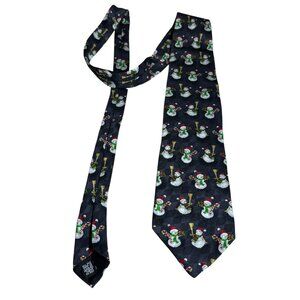 Vintage 1999 Hallmark Holiday Traditions Snowman Tie | MMG | EUC